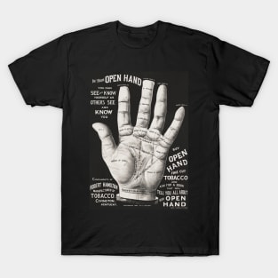 Open Hand Palm Reading Vintage T-Shirt